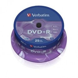 DVD+R 4,7GB 16x SPINDL (25pack)