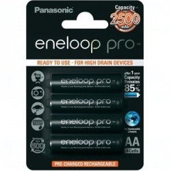 Baterie Panasonic Eneloop Pro BK-3HCCE, BK-3HCDE, AA 2550mAh, blistr 4ks