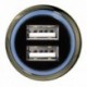 Hama CL USB nabíječka Dual, 3,1 A, modrá LED