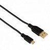 Hama micro USB kabel Flexi-Slim, oboustranný konektor, 0,75 m, černý