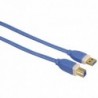 Hama USB 3.0 kabel typ A-B, 1,8 m, modrý