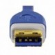 Hama USB 3.0 kabel typ A-B, 1,8 m, modrý
