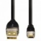 Hama micro USB 2.0 kabel, typ A - micro B, 1,8m, černý