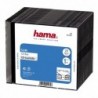 Hama CD Slim Box, obal na 1 cd/dvd, průhledný/černý, balení 20 ks (cena za balení)