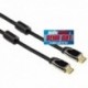 Hama HDMI kabel vidlice-vidlice, 5 m, pozlacený, ferit. filtry, kovové vidlice, opletený, Ethernet