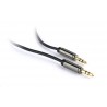 Kabel CABLEXPERT přípojný jack 3,5mm M / M, PREMIUM QUALITY, pozlacený, 1m