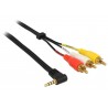Delock Kabel Stereo jack 3.5 mm 4 pin samec pravoúhlý
