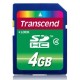 Transcend 4GB SDHC (Class 4) paměťová karta, modrá
