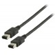 VALUELINE kabel FireWire/ 6-pin (M) - 6-pin (M)/ černý/ 2m