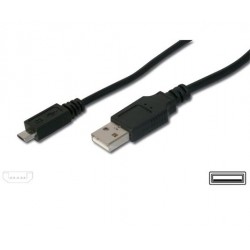 PremiumCord Kabel micro USB 2.0, A-B 2m