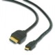 Kabel GEMBIRD HDMI-HDMI micro 1,8m, 1.3, M / M stíněný, zlacené kontakty, černý