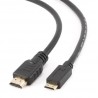 Kabel GEMBIRD HDMI-HDMI mini 1,8m, 1.4, M / M stíněný, zlacené kontakty, černý