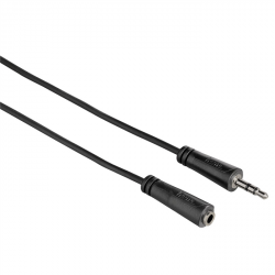 Hama prodlužovací audio kabel jack 3,5mm stereo, 1*, 1,5 m