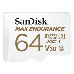 SanDisk® MAX ENDURANCE microSDHC™ Card s adaptérem 64 GB