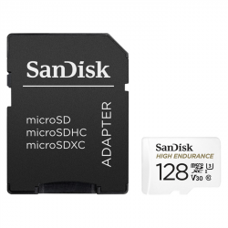 SanDisk microSDXC High Endurance Video 128 GB C 10 U3 V30, adaptér