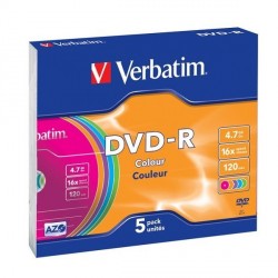 Verbatim DVD-R slim colour 4,7GB